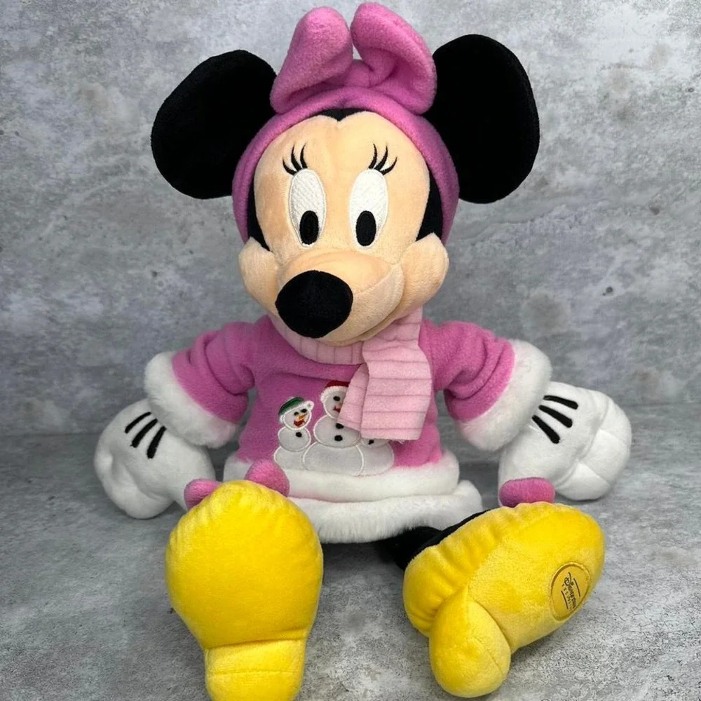 Disney Store Exclusive‎ Patch Minnie Mouse Pink Winter Outfit 16